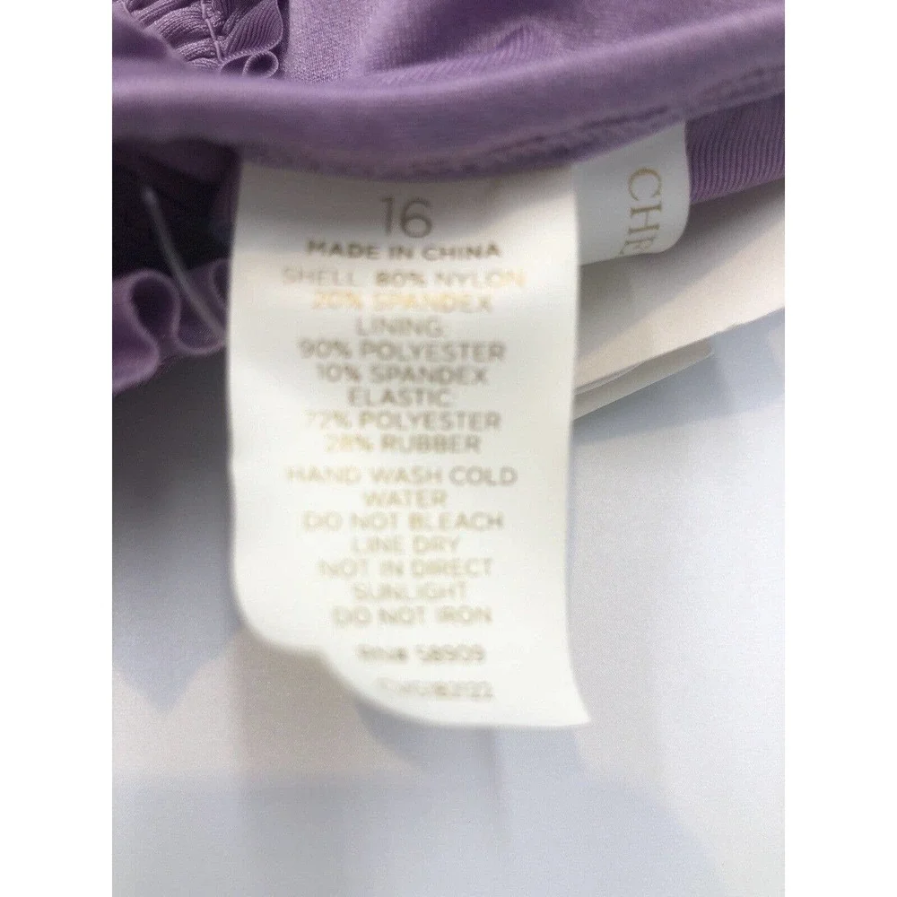Chelsea & Violet Bathing Suit Girl’s 16 Purple Two-Piece‎ Swim Suit Bikini NWT